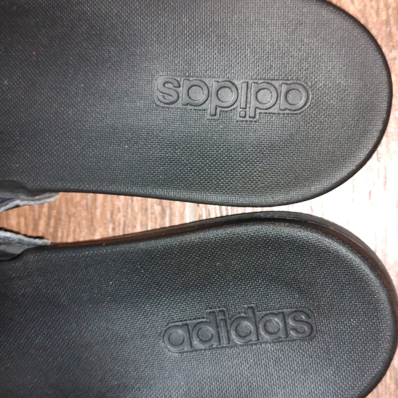 adidas Adilette Comfort Slide Sandals Black/White US 7 UK 7 EU 40.5 main image 5